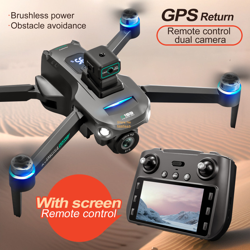 Drone Mapping - 8K กล้องคู่ 5G WIFI FPV รีโมทคอนโทรล