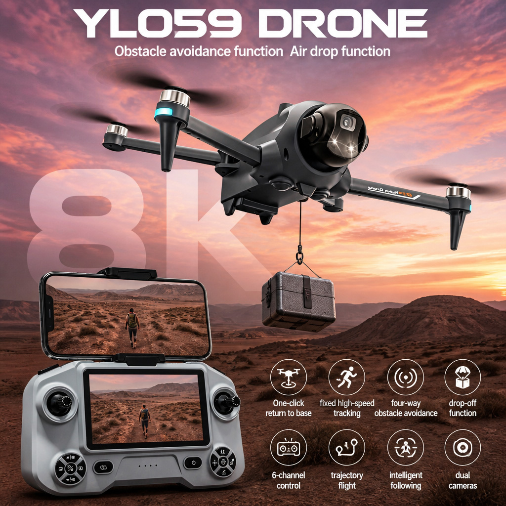 Drone Multispectral - โดรน Potensic ระบบ GPS กลับอัตโนมัติ หลบหลีกสิ่งกีดขวาง