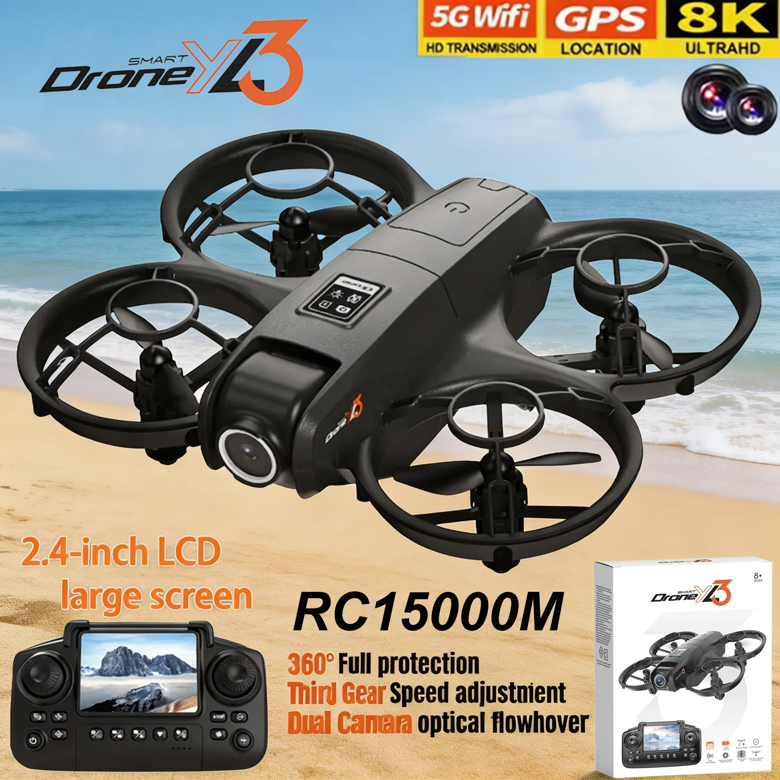 Drone Photogrammetry - โดรน YL3 RC รุ่นใหม่ 8K 1080P