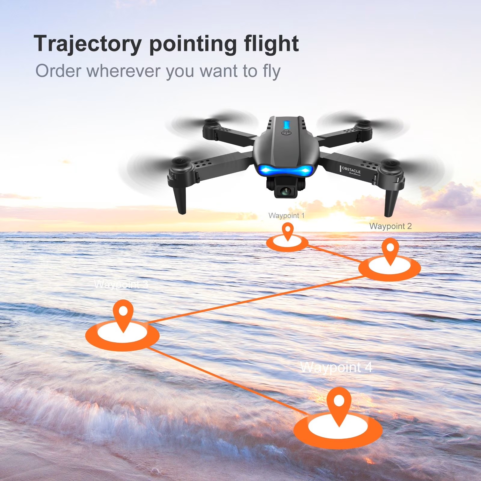 โดรนพับได้รุ่น E88PRO MAX ปี 2 - Drone Aerial Photography บทวิจารณ์และราคา
