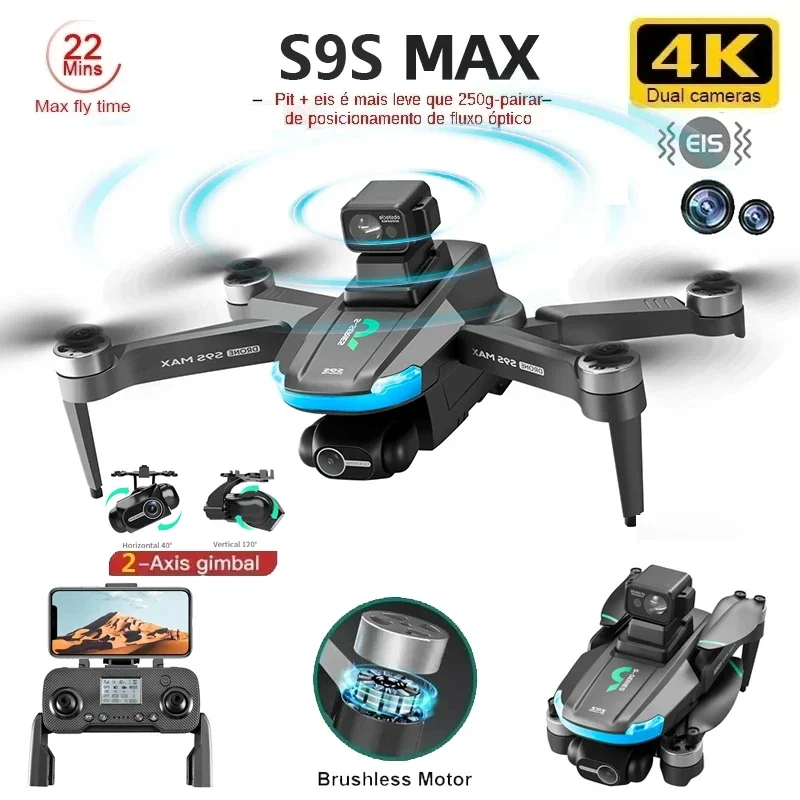 ใหม่S9S MAX MINI Drone 4K 2 แก - Drone Video Production บทวิจารณ์และราคา