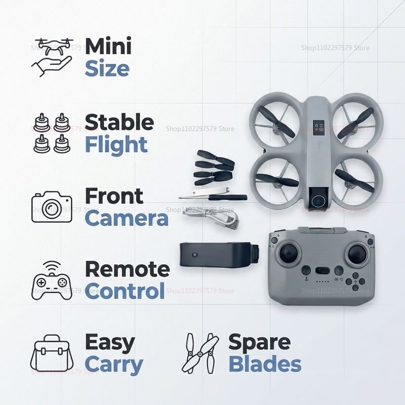 มินิโดรนพร้อมกล้อง 8K HD FPV โ - Drone Cinematic บทวิจารณ์และราคา